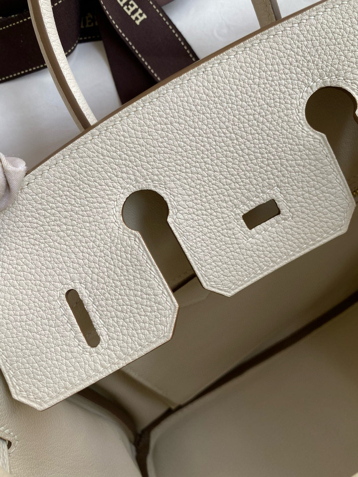 HM BIRKIN 25CM CREAM TOGO LEATHER GOLD HARDWARE