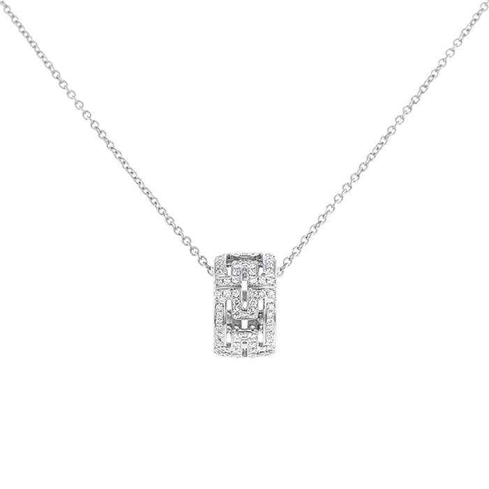 [⭐JeweliWhal]PARENTESI NECKLACE SILVER DIAMOND