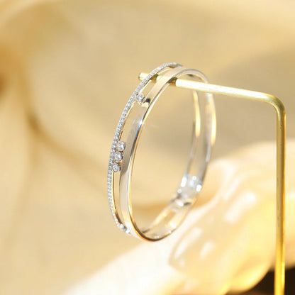 [⭐JeweliWhal]Move Romane Diamond Bangle Bracelet