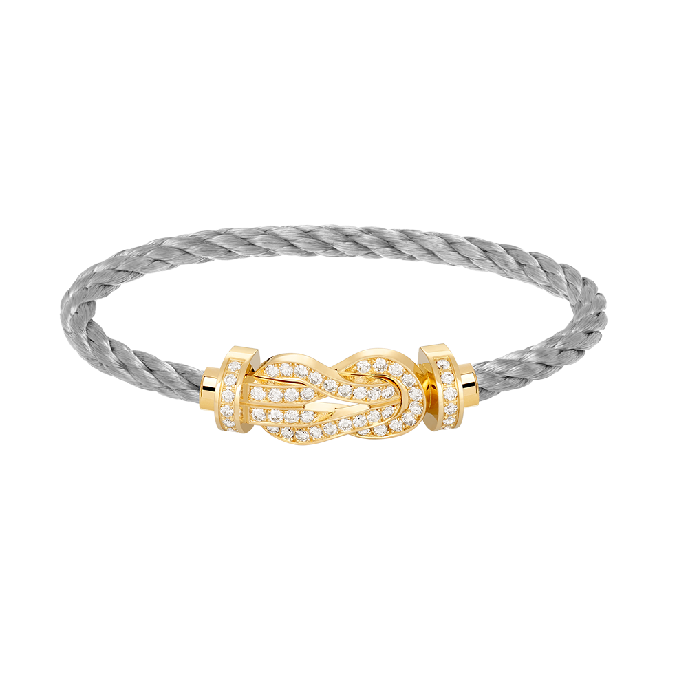 [⭐JeweliWhal]CHANCE LARGE 8 FIGURE BUCKLE FULLDIAMOND BRACELET GOLD