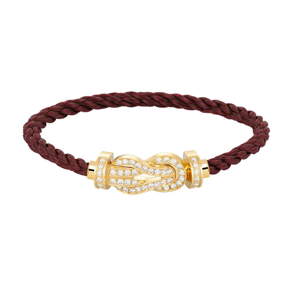 [⭐JeweliWhal]CHANCE LARGE 8 FIGURE BUCKLE FULLDIAMOND BRACELET GOLD