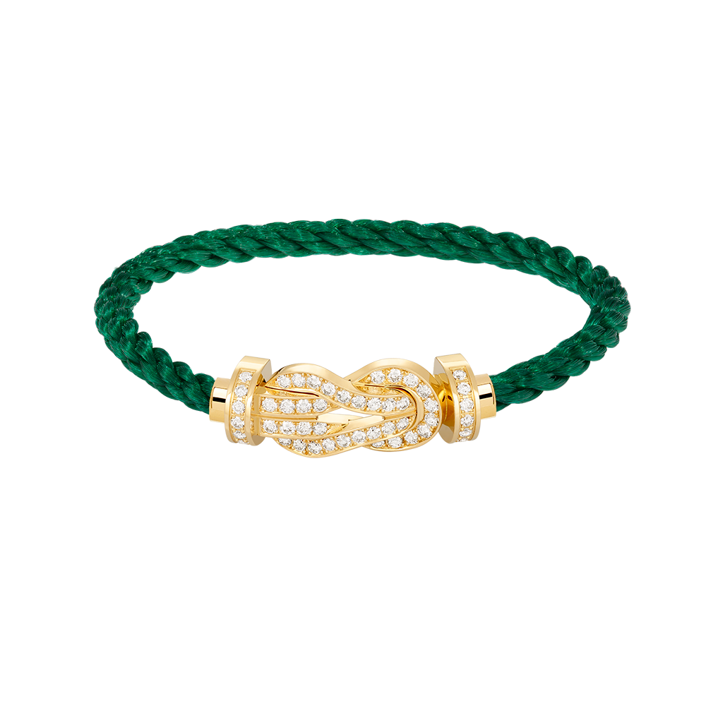 [⭐JeweliWhal]CHANCE LARGE 8 FIGURE BUCKLE FULLDIAMOND BRACELET GOLD