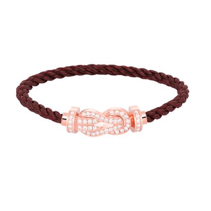 [⭐JeweliWhal]CHANCE LARGE 8 FIGURE BUCKLE FULL DIAMOND BRACELET ROSE GOLD