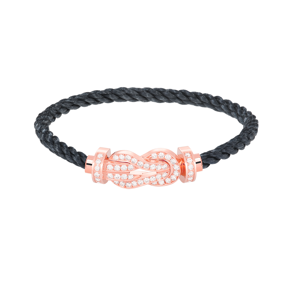 [⭐JeweliWhal]CHANCE LARGE 8 FIGURE BUCKLE FULL DIAMOND BRACELET ROSE GOLD