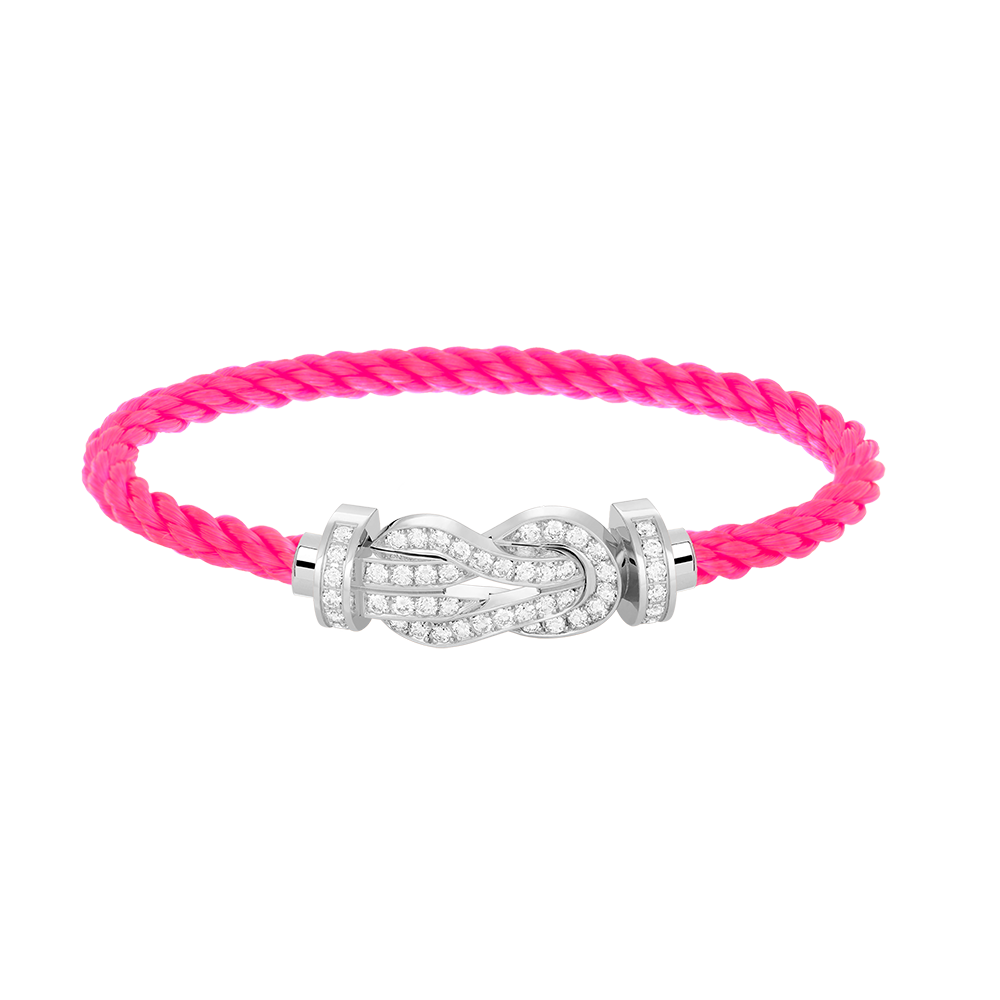 [⭐JeweliWhal]CHANCE LARGE 8 FIGURE BUCKLE FULL DIAMOND BRACELET SILVER