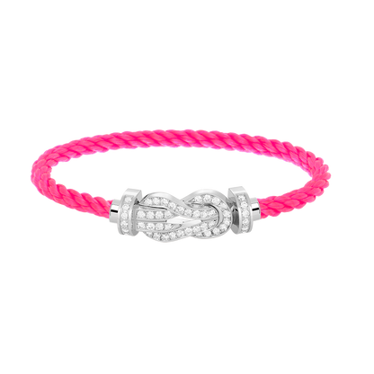 [⭐JeweliWhal]CHANCE LARGE 8 FIGURE BUCKLE FULL DIAMOND BRACELET SILVER