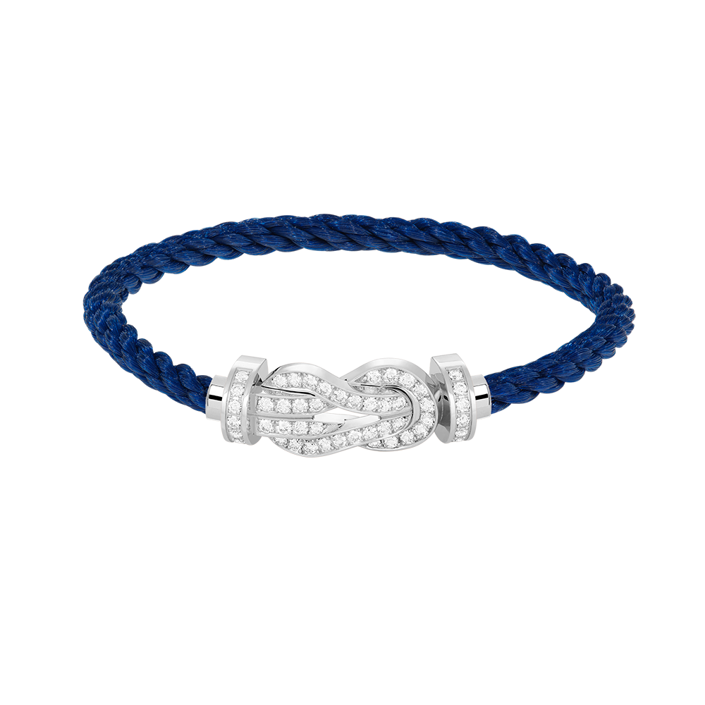 [⭐JeweliWhal]CHANCE LARGE 8 FIGURE BUCKLE FULL DIAMOND BRACELET SILVER