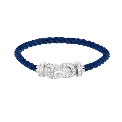[⭐JeweliWhal]CHANCE LARGE 8 FIGURE BUCKLE FULL DIAMOND BRACELET SILVER