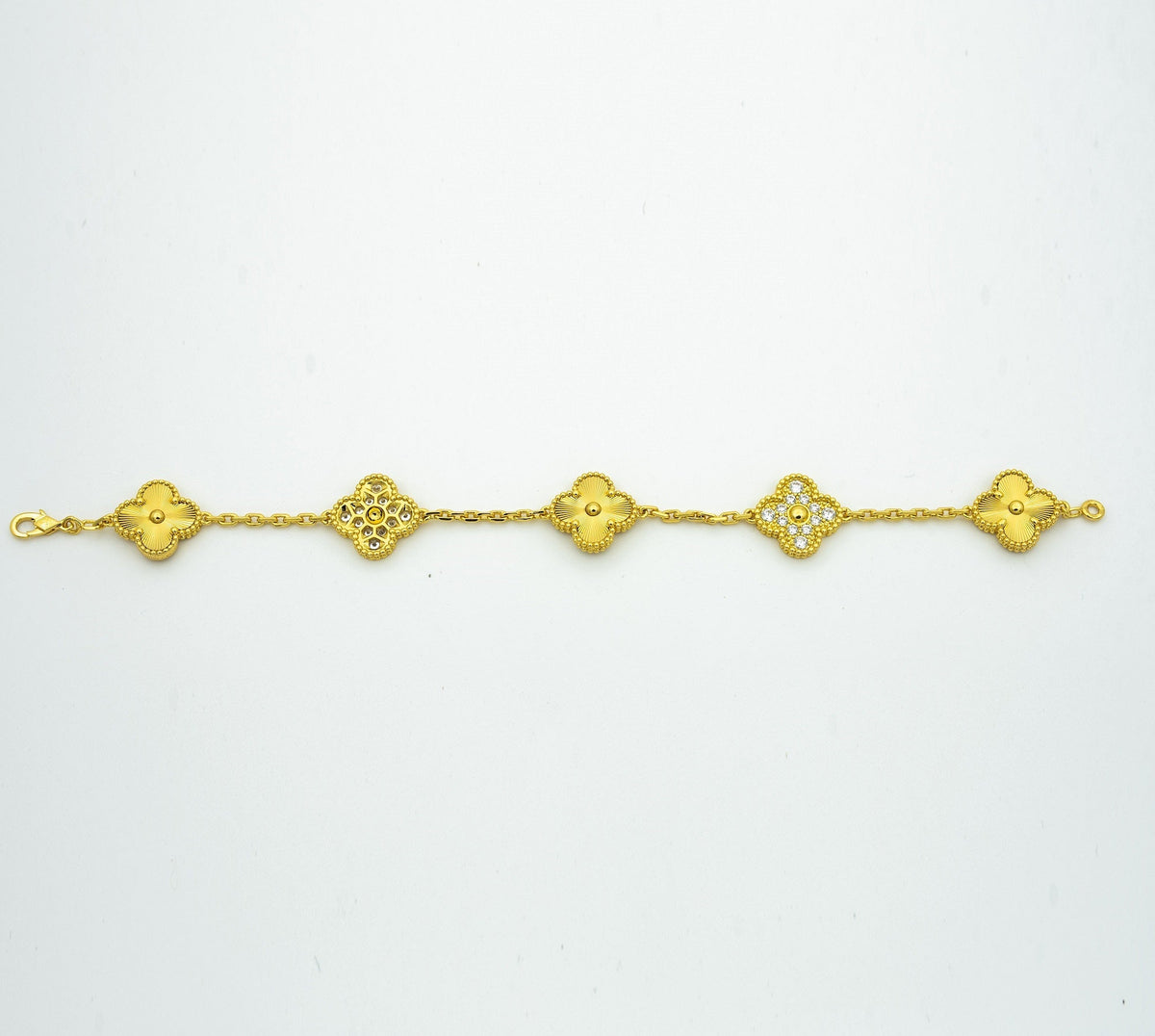 [⭐JeweliWhal] CLOVER 5 MOTIF LASER BRACELET COLLECTION