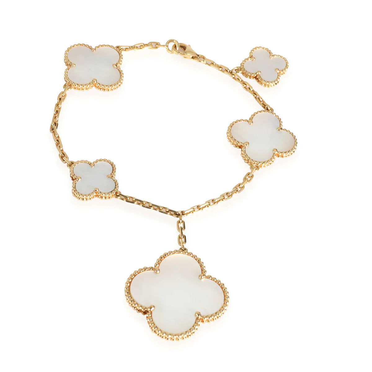 [⭐JeweliWhal]MAGIC CLOVER MOP GOLD BRACELET 5 MOTIFS