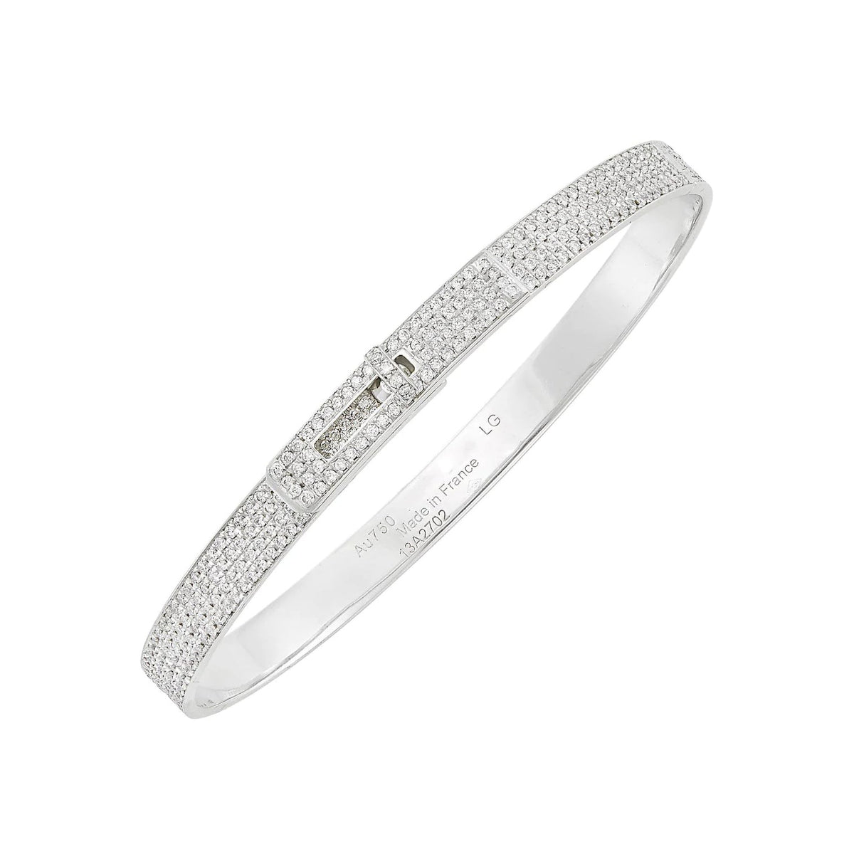 [⭐JeweliWhal]HM KELLY BRACELET IN SILVER AND FULL PAVE DIAMOND