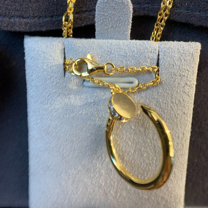 [⭐JeweliWhal]JUSTE NECKLACE GOLD DIAMONDS