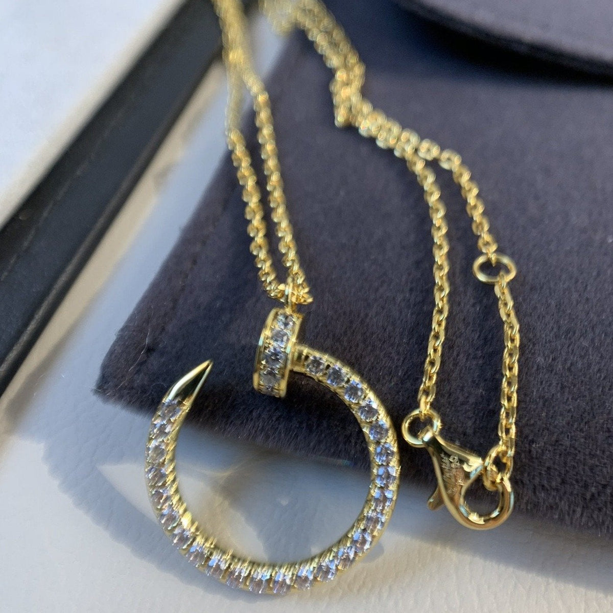 [⭐JeweliWhal]JUSTE NECKLACE GOLD DIAMONDS