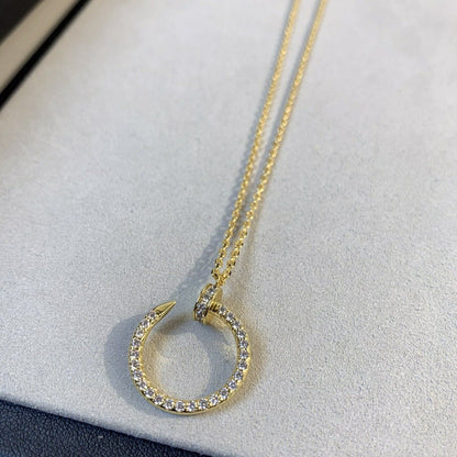 [⭐JeweliWhal]JUSTE NECKLACE GOLD DIAMONDS