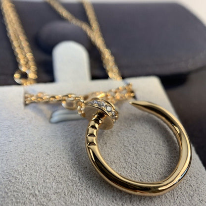[⭐JeweliWhal]JUSTE NECKLACE PINK GOLD DIAMONDS