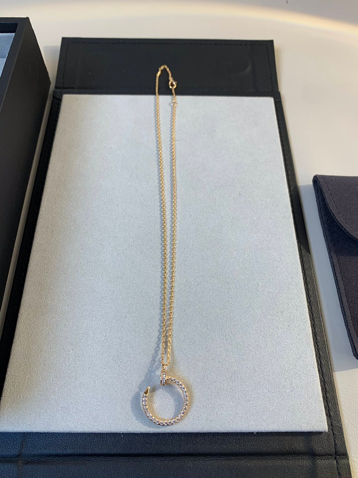 [⭐JeweliWhal]JUSTE NECKLACE PINK GOLD DIAMONDS