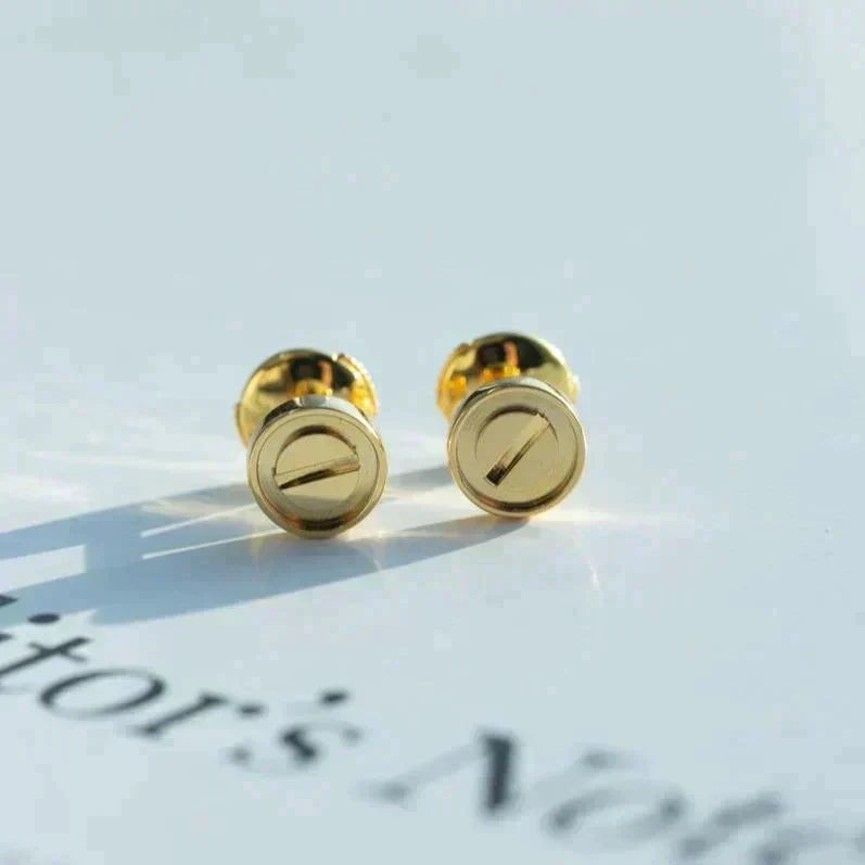 [⭐JeweliWhal]LOVE EARRINGS GOLD 10MM