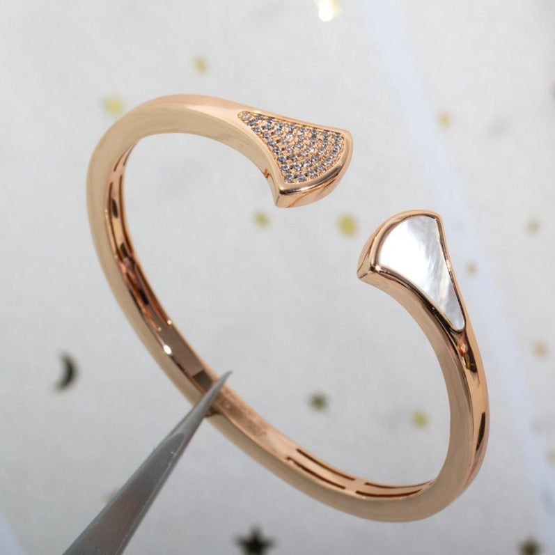 [⭐JeweliWhal]DREAM BRACELET OPEN PINK GOLD MOP DIAMOND