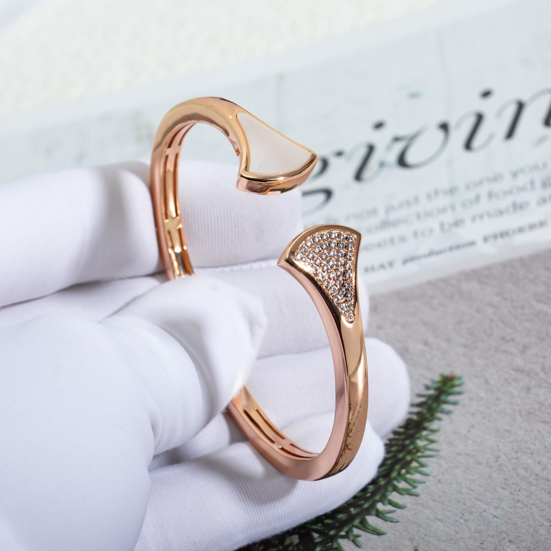 [⭐JeweliWhal]DREAM BRACELET OPEN PINK GOLD MOP DIAMOND