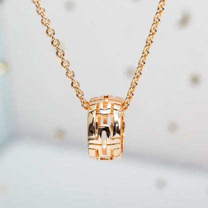 [⭐JeweliWhal]PARENTESI NECKLACE PINK GOLD
