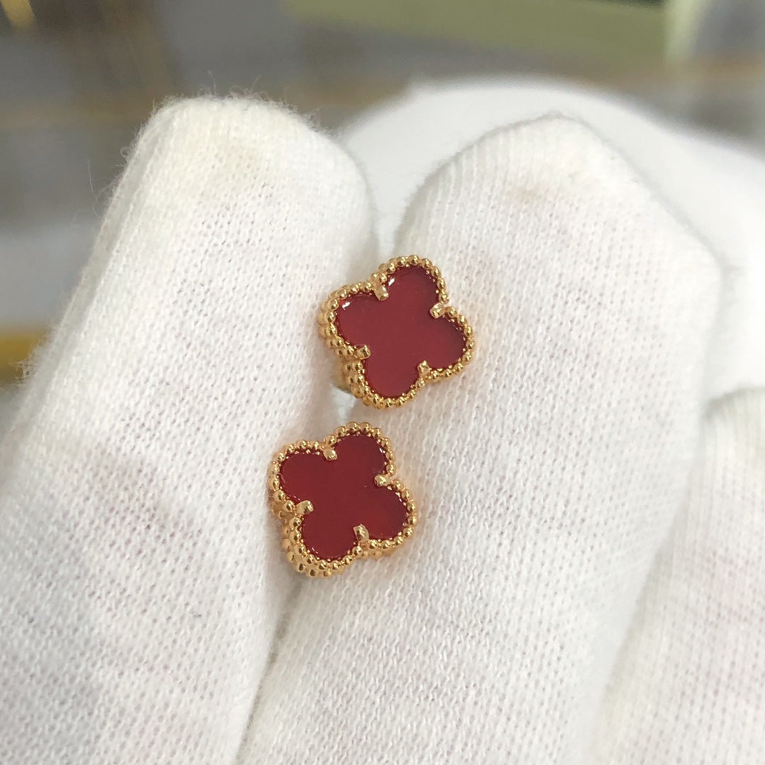 [⭐JeweliWhal]CLOVER MINI GOLD EARRINGS