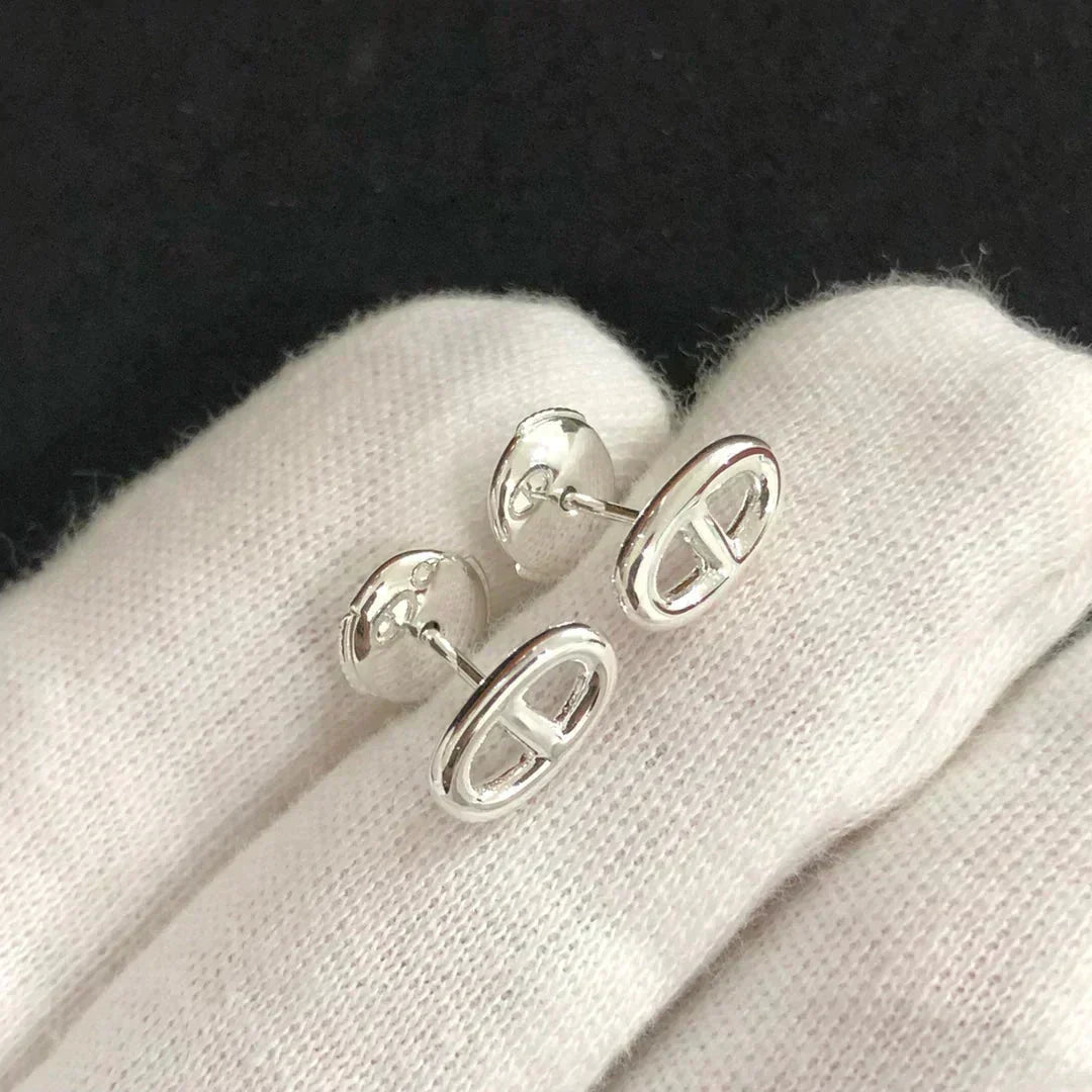[⭐JeweliWhal]CHAINE SMALL EARRINGS GOLD AND SILVER