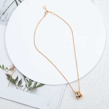 [⭐JeweliWhal]SERPENTI PINK GOLD NECKLACE DIAMOND