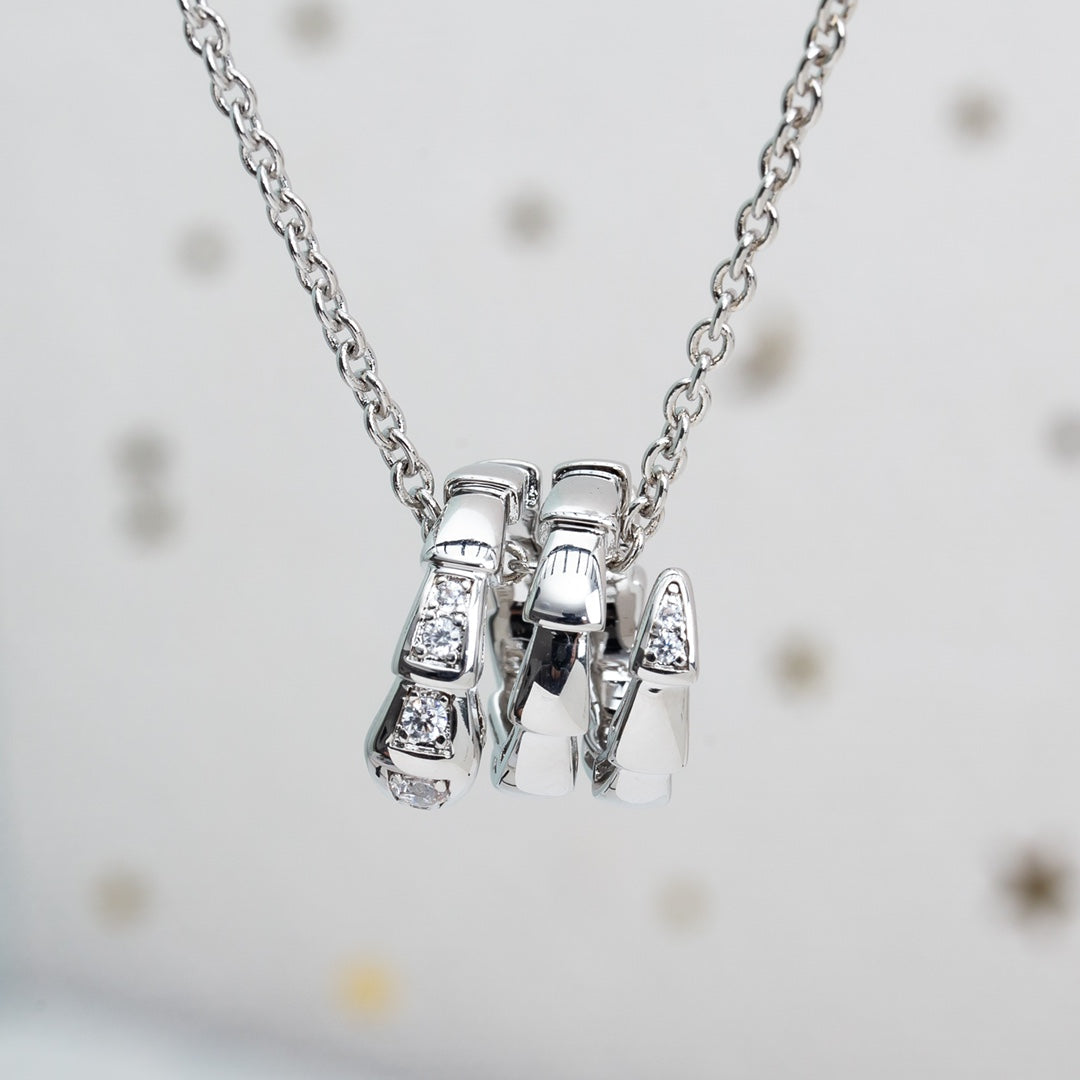 [⭐JeweliWhal]SERPENTI SILVER NECKLACE DIAMOND