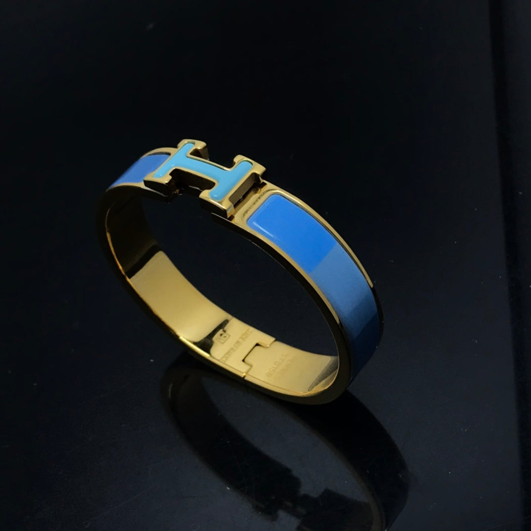 [⭐JeweliWhal]H BRACELET BLUE RAINBOW CERAMIC