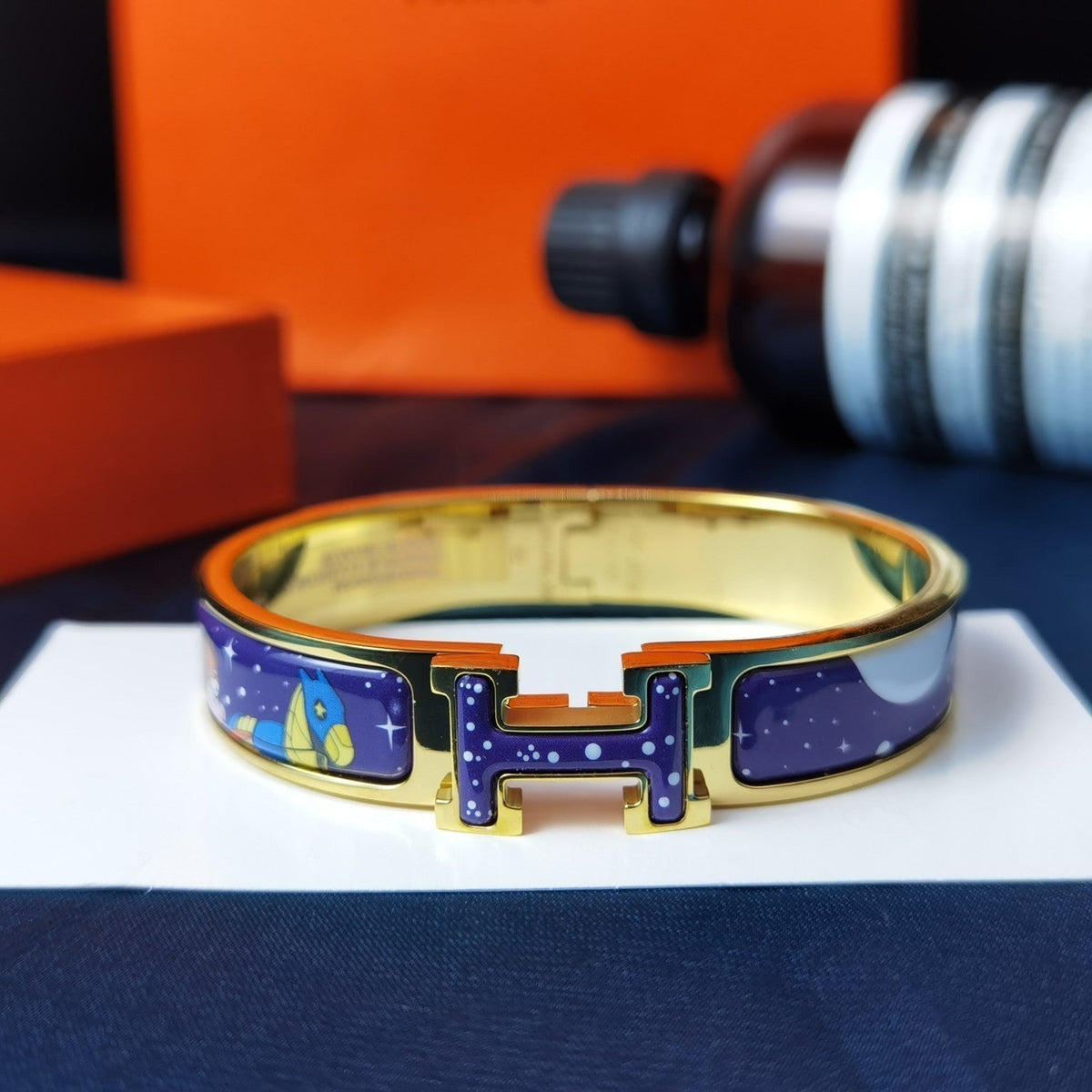 [⭐JeweliWhal]H STAR AND MOON BRACELET 12MM