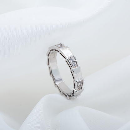 [⭐JeweliWhal]SERPENTI RING SILVER  3MM
