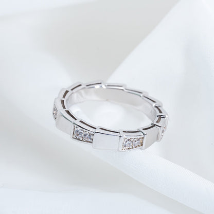 [⭐JeweliWhal]SERPENTI RING SILVER  3MM