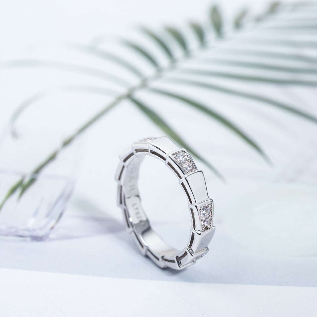 [⭐JeweliWhal]SERPENTI RING SILVER  3MM
