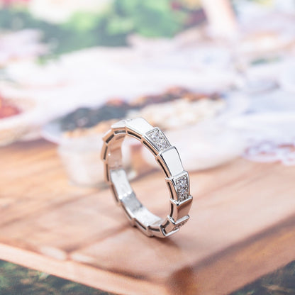 [⭐JeweliWhal]SERPENTI RING SILVER  3MM