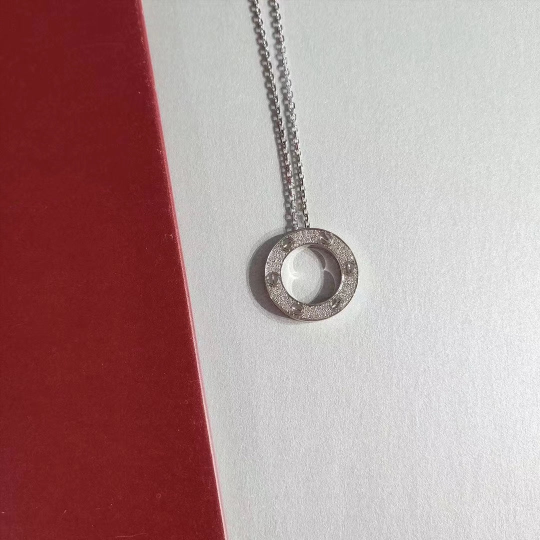 [⭐JeweliWhal]LOVE NECKLACE ADJUSTABLE SILVER