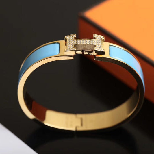 [⭐JeweliWhal]H CLOUD BLUE BRACELET GOLD DIAMOND
