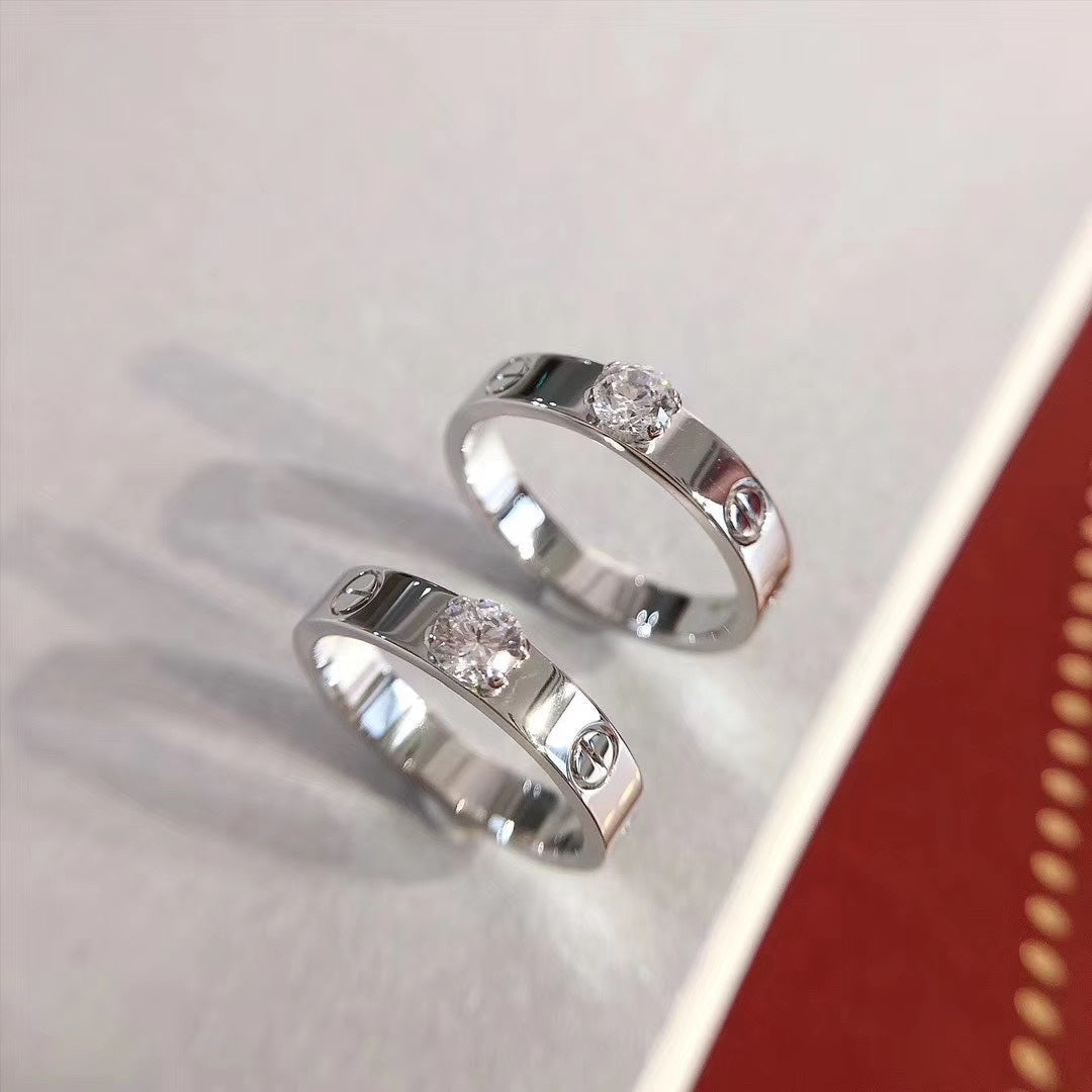 [⭐JeweliWhal]LOVE RING 3.6MM 1 BIG DIAMOND