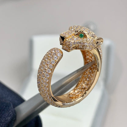 [⭐JeweliWhal]PANTHERE PINK GOLD DIAMOND RING