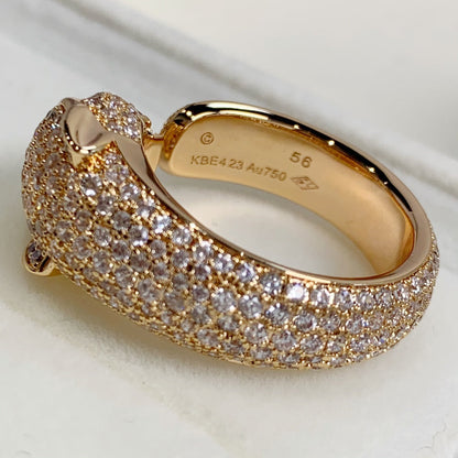 [⭐JeweliWhal]PANTHERE PINK GOLD DIAMOND RING