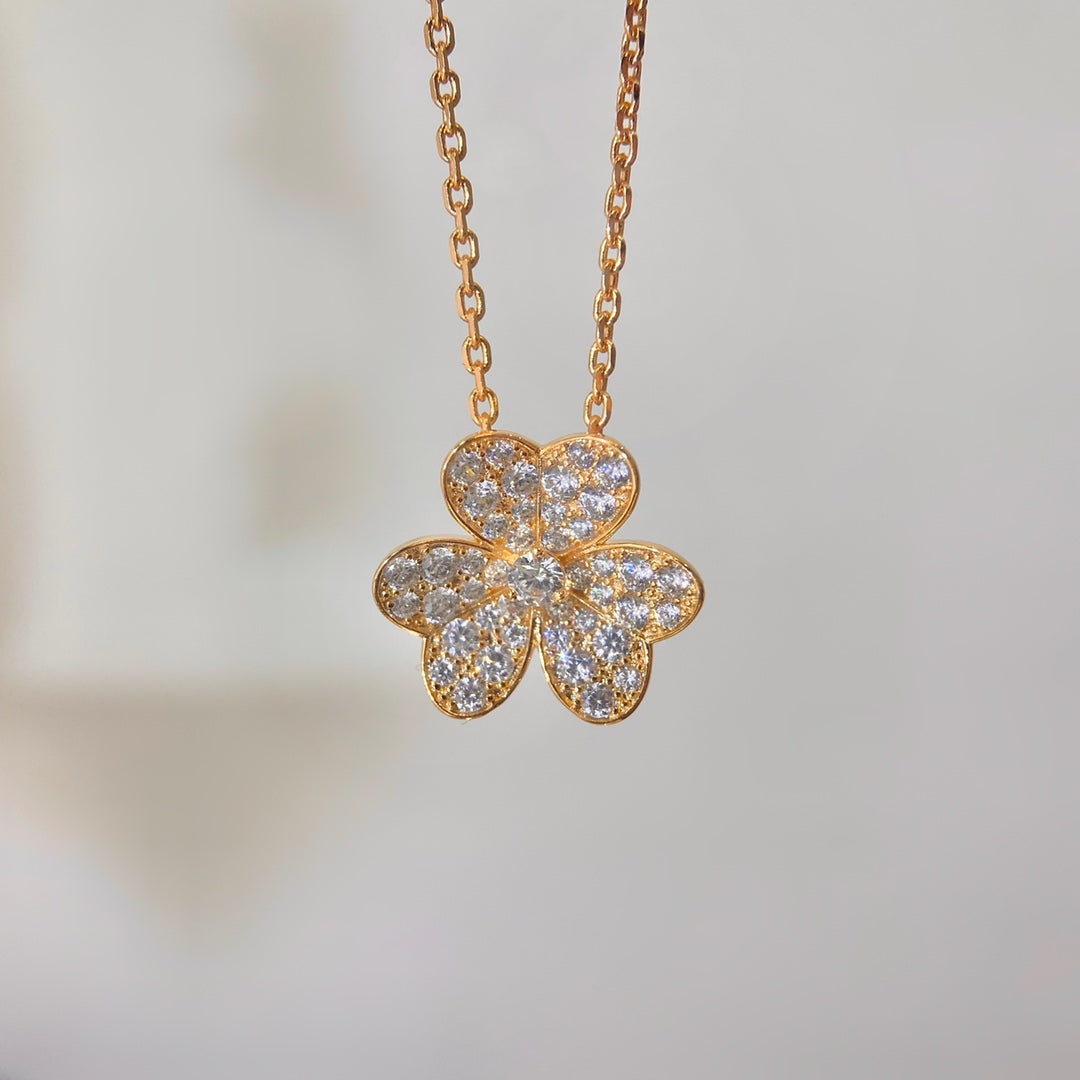 [⭐JeweliWhal]FLOWER DIAMOND NECKLACE