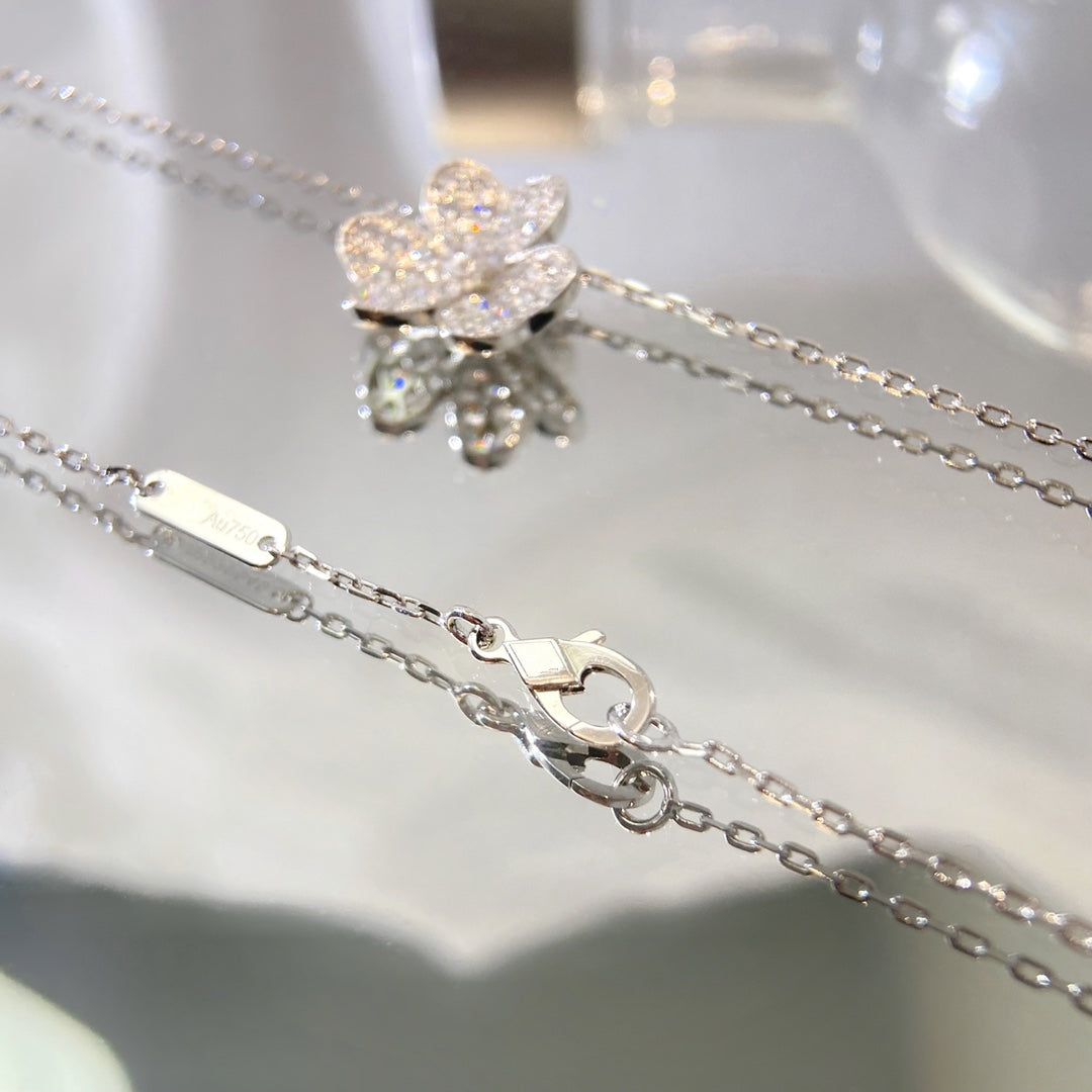 [⭐JeweliWhal]FLOWER DIAMOND NECKLACE