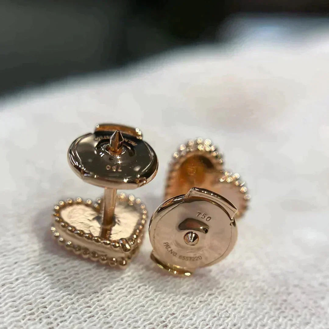 [⭐JeweliWhal]HEART CARNELIAN STUD EARRINGS