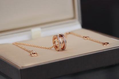 [⭐JeweliWhal]ZERO 1 PINK GOLD NECKLACE