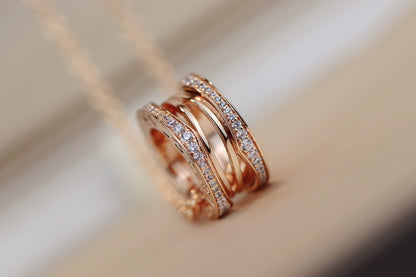 [⭐JeweliWhal]ZERO 1 PINK GOLD NECKLACE