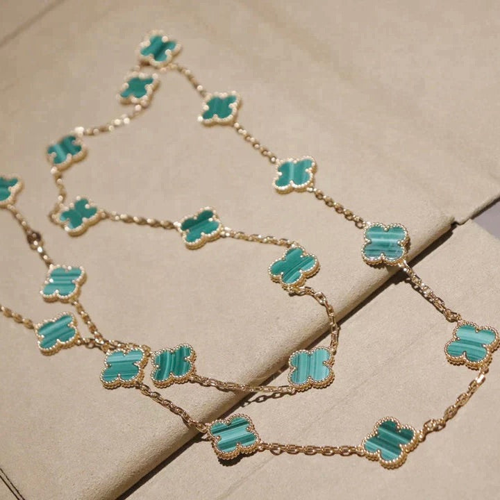 [⭐JeweliWhal]CLOVER 20 MOTIFS MALACHITE GOLD
