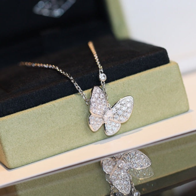 [⭐JeweliWhal]BUTTERFLY DIAMOND NECKLACE