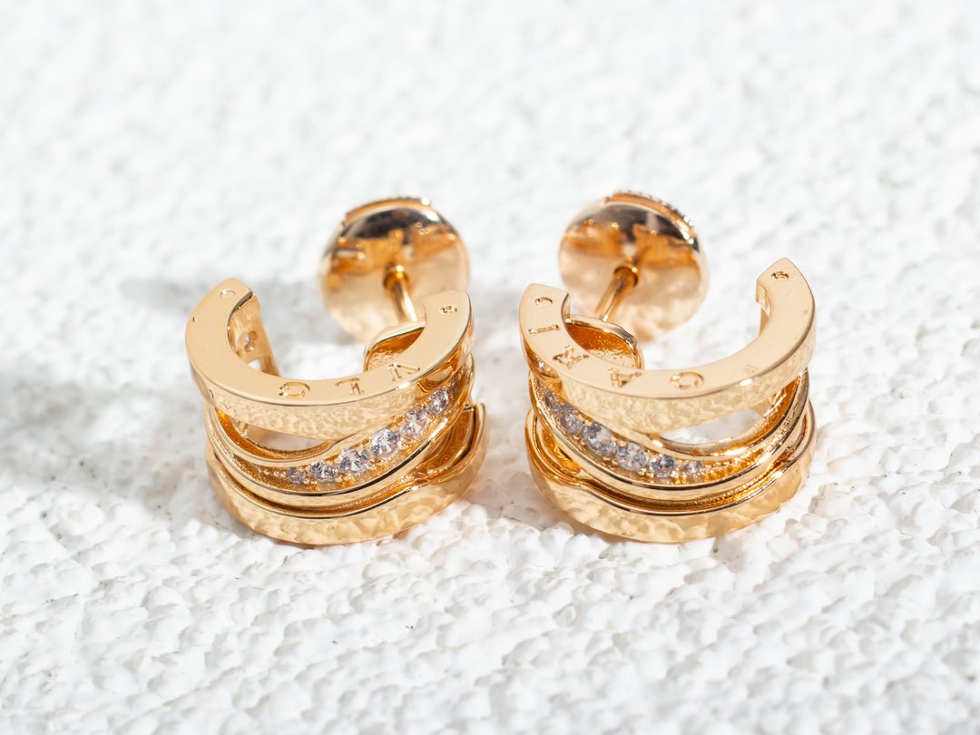 [⭐JeweliWhal]ZERO 1 PINK GOLD DIAMONDS EARRINGS