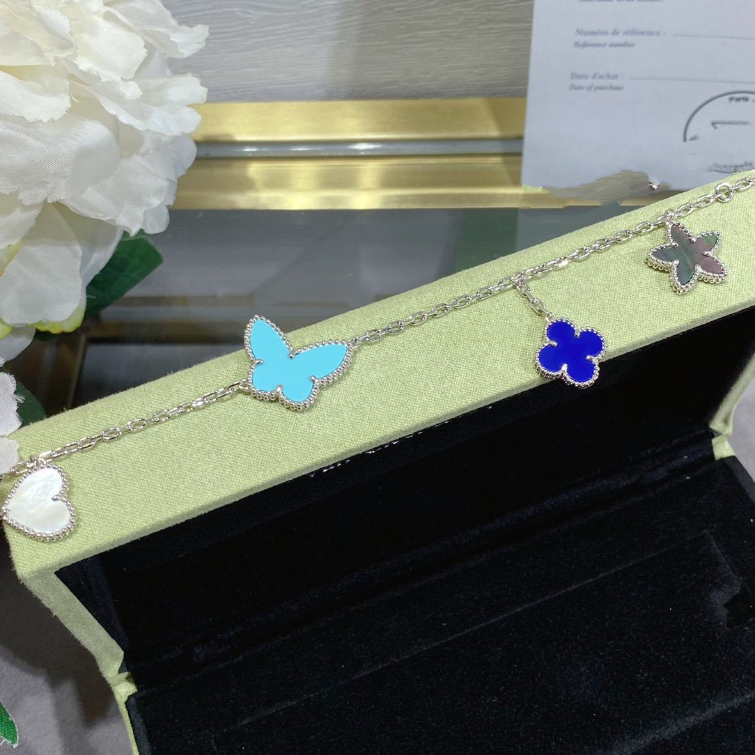 [⭐JeweliWhal]LUCKY SPRING SILVER BRACELET 4 MOTIF