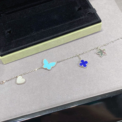 [⭐JeweliWhal]LUCKY SPRING SILVER BRACELET 4 MOTIF