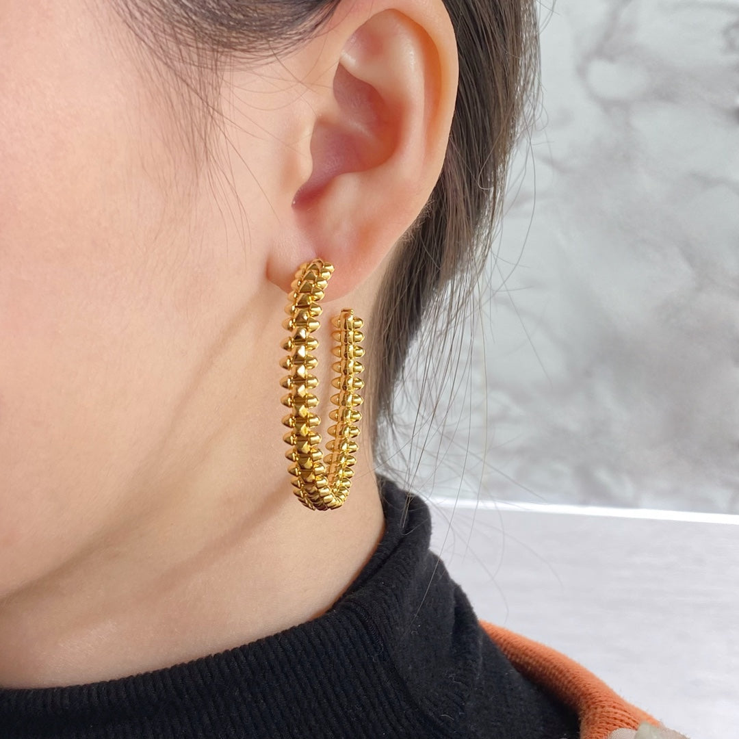 [⭐JeweliWhal]CLASH LARGE HOOP EARRINGS